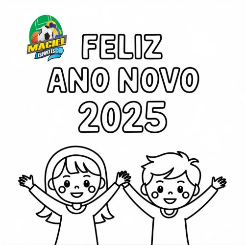 Desenho-de-Feliz-Ano-Novo-2025-com-Criancas-para-colorir